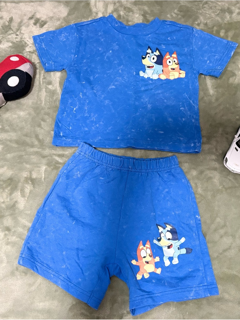 Disney Blue Kids Character Shorts Set with Playful Print